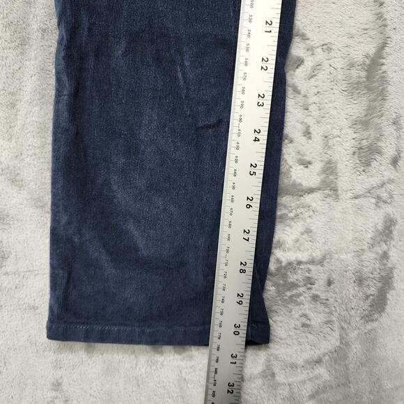 Calvin Klein Jeans Womens 6 Blue Stretch Corduroy Low Rise Straight Leg Casual - Picture 12 of 14